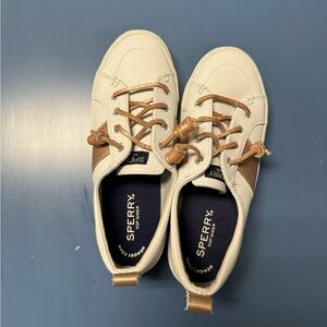 Sperry Women's White and Brown Shoes